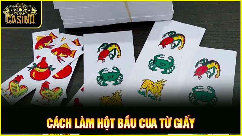 Cách làm hột bầu cua không tang bằng giấy, xốp, rung 6 mặt 19