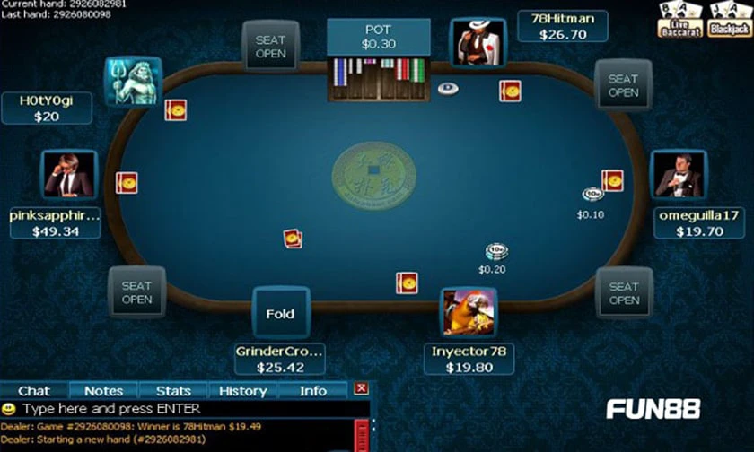 đánh poker online